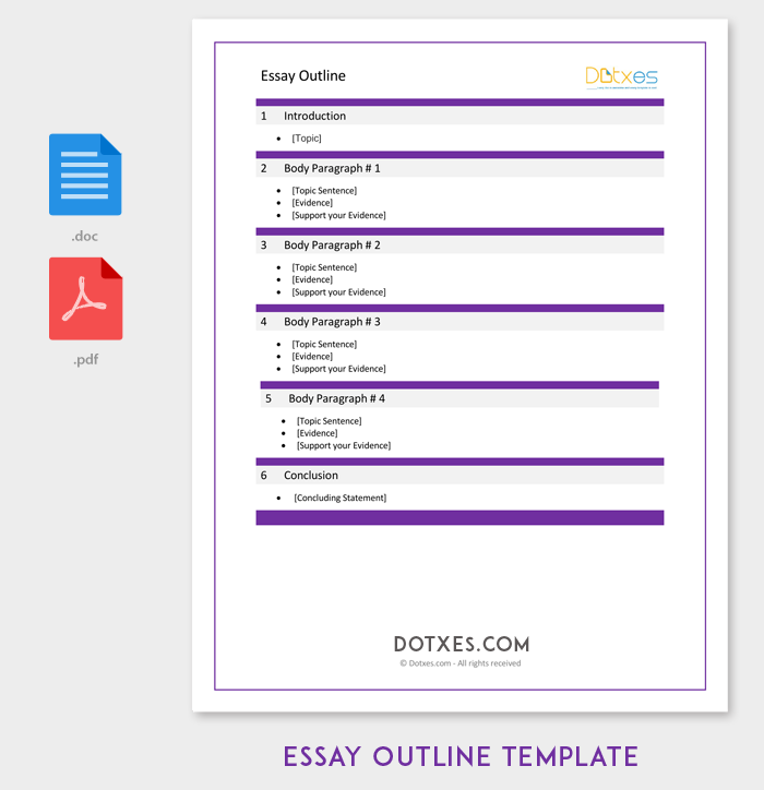 Essay Outline Template for Word