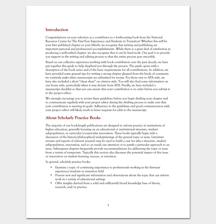 Book Chapter Outline PDF Format