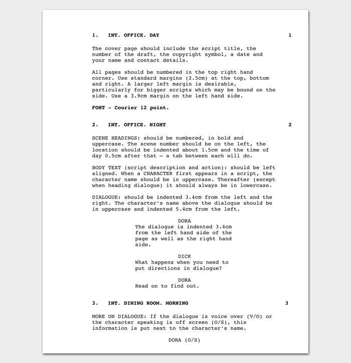 Short Film Outline Example 1