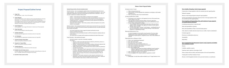 Proposal Outline Template