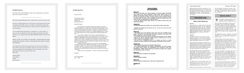 Query Letter Templates