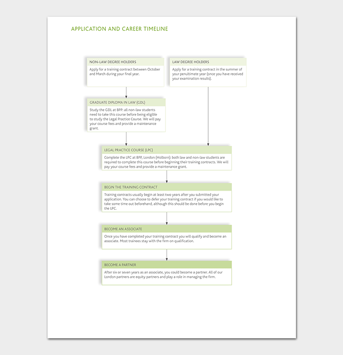 Application and Career Timeline